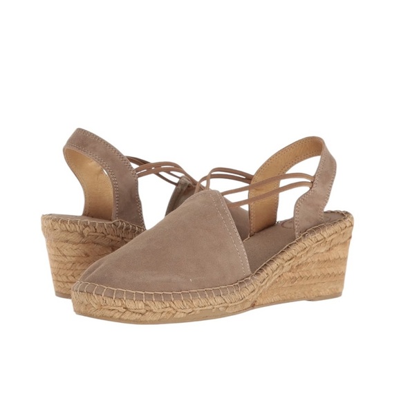 Toni Pons Espadrille Tremp Taupe Wedge Sandals Taupe Size 10 NWT - Picture 13 of 13
